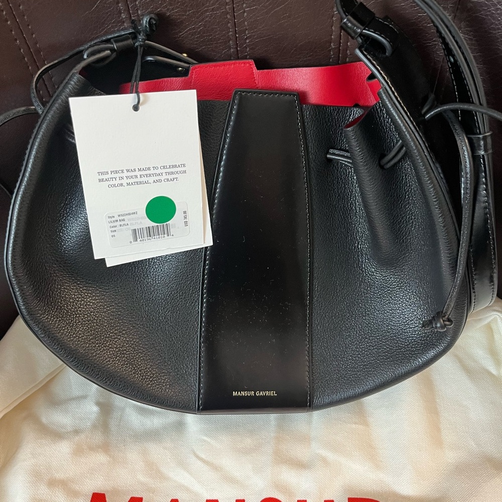 Mansur Gavriel Lilium Leather Bucket Bag MSRP$745